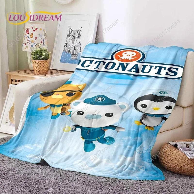 The Octonauts Barnacles Cute Cartoon Soft Blankets,Keep Warm Flannel Throw Blanket for Picnic Beds Sofa Home Custom blankets