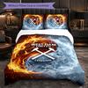 West Ham United Calcio Set Biancheria da Letto 3 Pezzi Morbido Set Copripiumino con Federe Set Decorazione Camera da Letto per la Casa