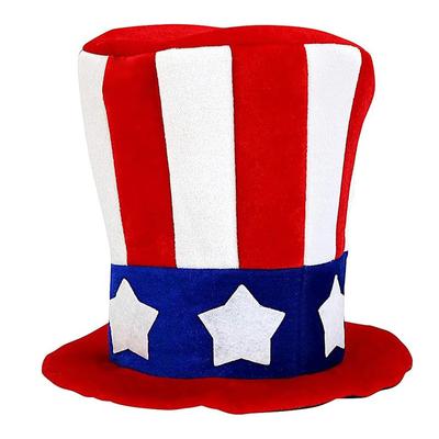 Hat Top Hat American Flag Costume Patriotic Accessories Forth Of Supplies Independence Day Decor Theme Party Supplies