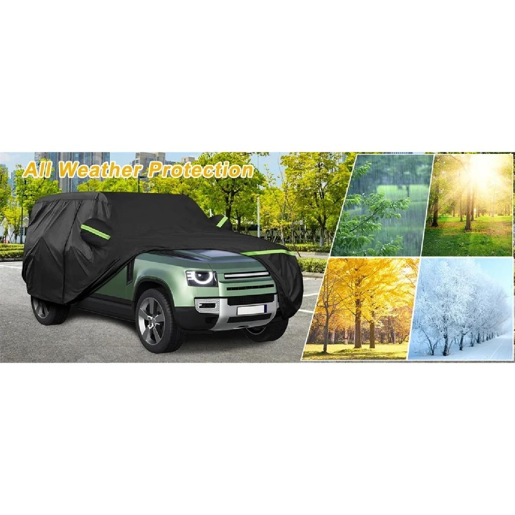 Car Cover For Land Rover Defender Car Cover Waterproof All Weather Windproof Custom Fit for Land Rover Defender 4-Door 2020-2023