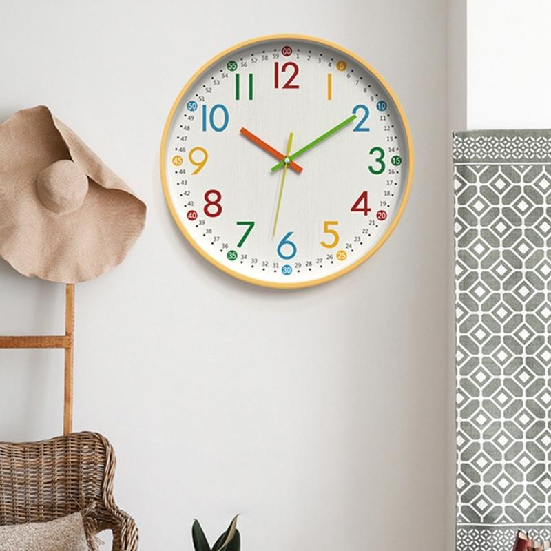 Wall Clock Silents None Ticking Wall Clock Battery Operated Clocks Easy to Read Home/Office/Kitchen/Classroom/School Clock