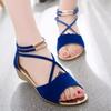Summer New Korean Style Sandals Women's Wedge Comfortable Mid Heel Versatile Student Open Toe Casual Sandals Wholesale