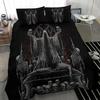 Ensemble Housse de Couette Skull Chevalier King Size Horreur Squelette Ensemble de Literie Jour des Morts Housse de Couette 2/3 pièces Pour Garçons Hommes Cadeaux