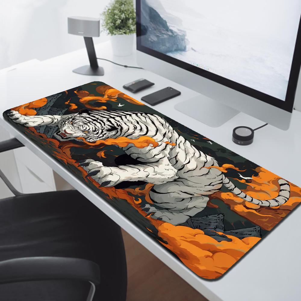 Tiger Mousepad Nonslip HD Print Large Size xmm Desk Mat Keyboard Pad Rubber Carpet Computer Rug Gamer Mousepads For PC