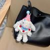 Girlish Heart Lop-Eared Rabbit Plush Pendant: Cute Cartoon Top Hat Keychain & Bag Charm