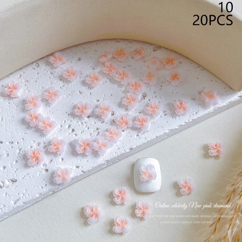 

100шт Нейл Арт Міні Квіти Смола Дорогоцінні Камені Саморобні Ремесла Нігтів 3D Наклейки Для Гель Лаку Аксесуари Для Нігтів Різнокольорові Троянди 10