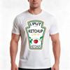 I Put Ketchup On My Ketchup Tshirt Summer Casual Cotton Tee Oversized Streetwear Tops Vintage Graphic Print 100 Cotton