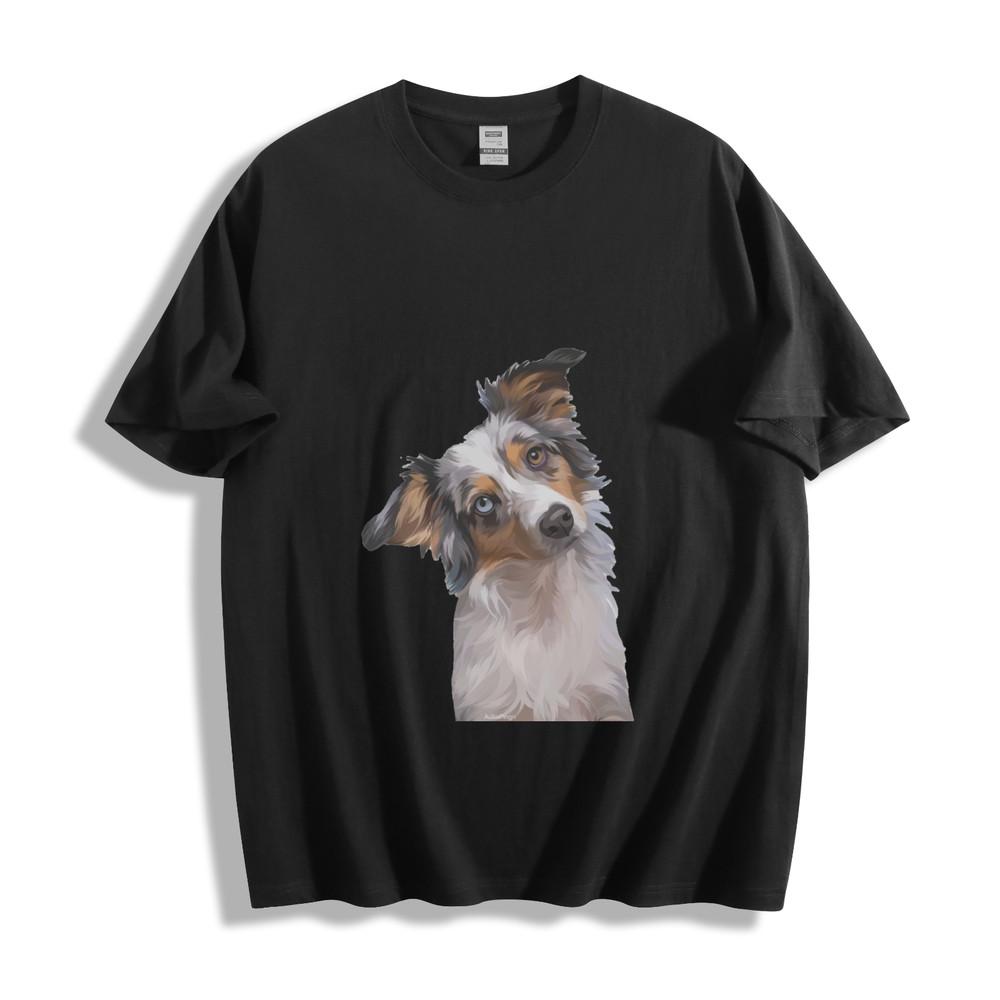 

Aussie Dog Flag T-Shirt - Adorable Canine Stars and Stripes Design Unisex Tee 4XL