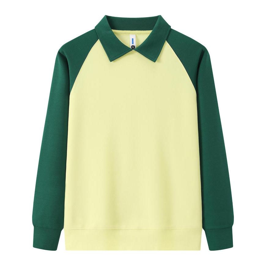 Business Casual Outdoor POLO Sweater Autumn Color Block Lapel Long Sleeved Hoodie Couple's Outfit Men's and Women's Fashionable Hoodie Boutique Top