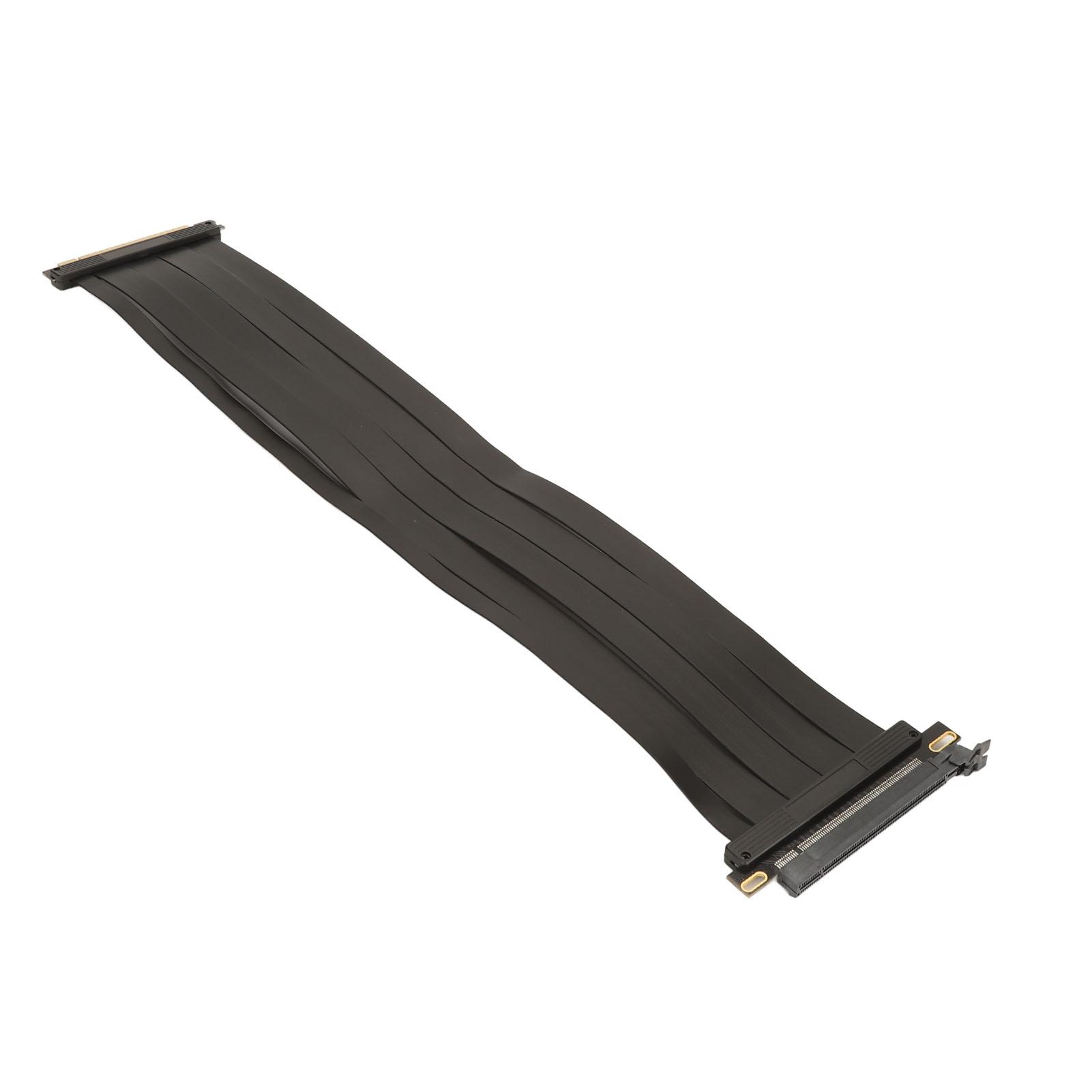 PCIE4.0 X16 Extension Cable 180 Degree High Speed GPU Extension Cable Shielded Vertical Mount Gaming Graphics Card