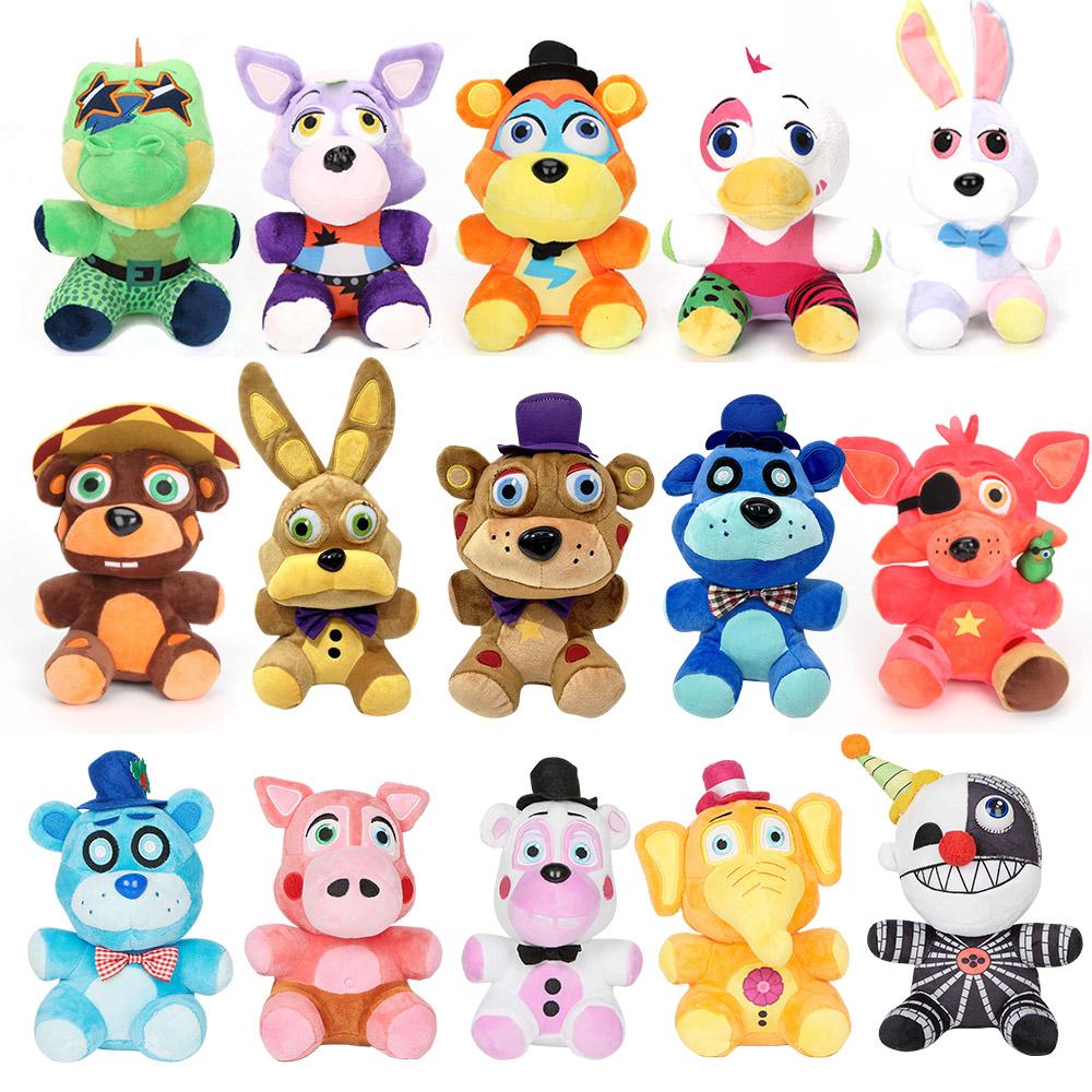 New Style FNAF Pizza Simulator Frostbear Boss Clown Pigpatch Twisted Wolf Elephant Soft Plush Doll Kids Stuffed Toys