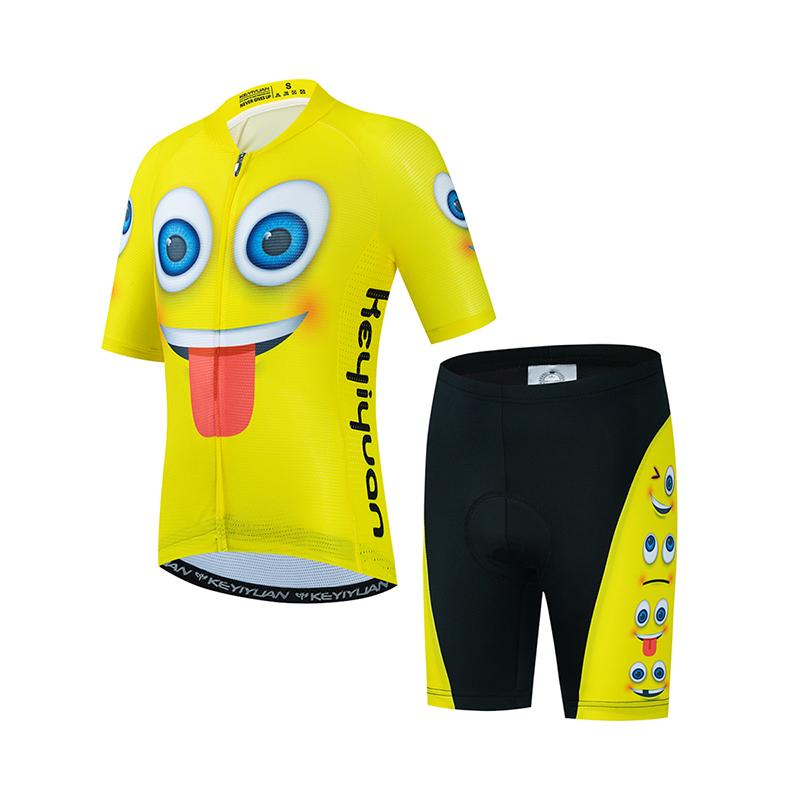 Boy Girls Bicycle Clothing Suit Summer Short Sleeve Bike Clothes Children Road Mtb Wear 2026 Summer Breathable Cycling Suit Set