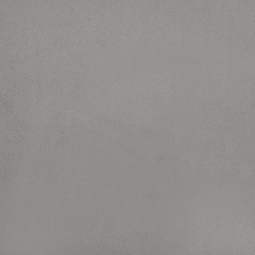 Bed Frame without Mattress Light Grey 160x200 cm Velvet