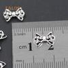 10Pcs 3D Shape Glitters Rhinestone Alloy Bowknot DIY Decal Nail Art Tips Stickers