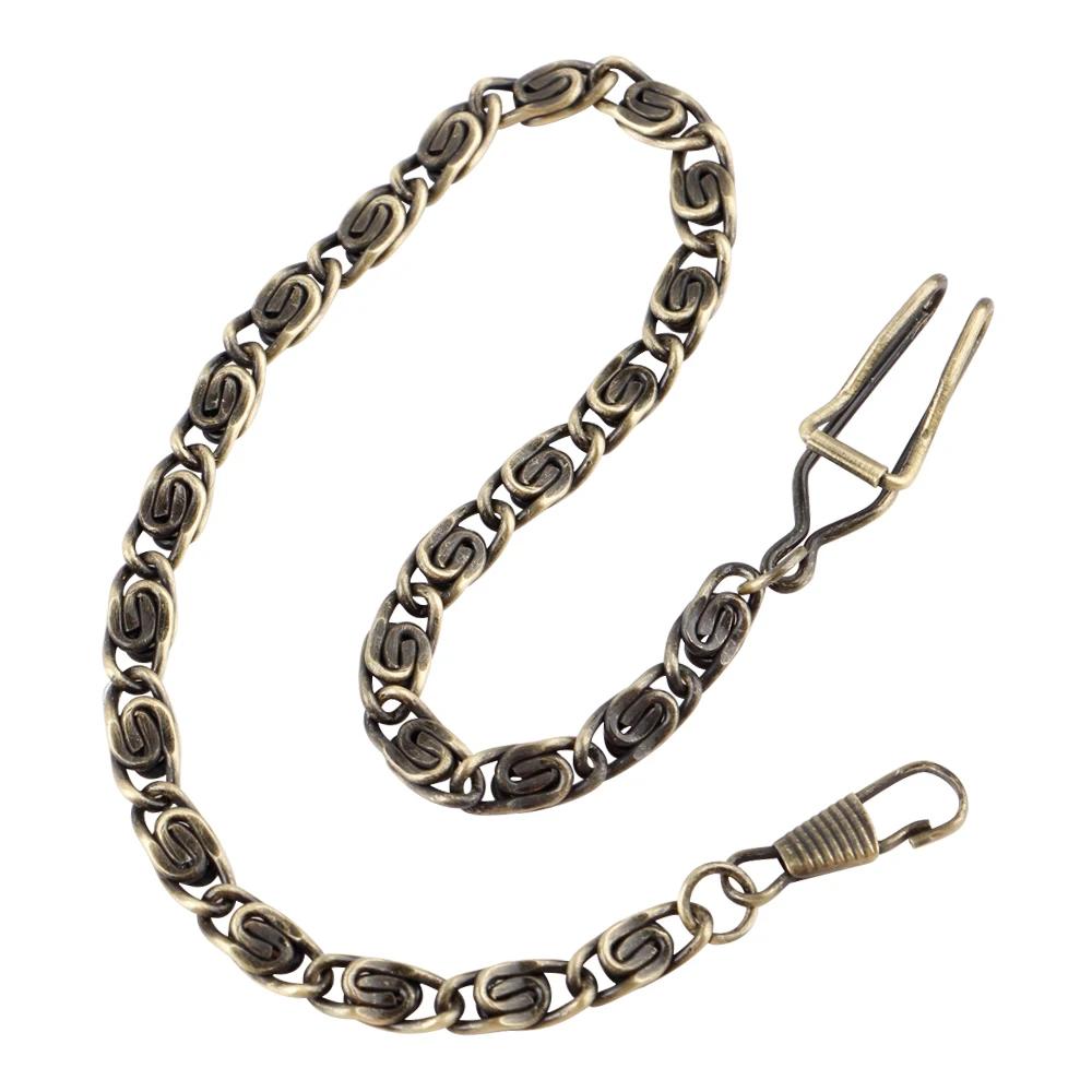 Moderne Edelstahl Mechanische Taschenuhr Kette 39cm Fob Kette für Männer oder Frauen Schmuck Zubehör Taschenuhr Kette