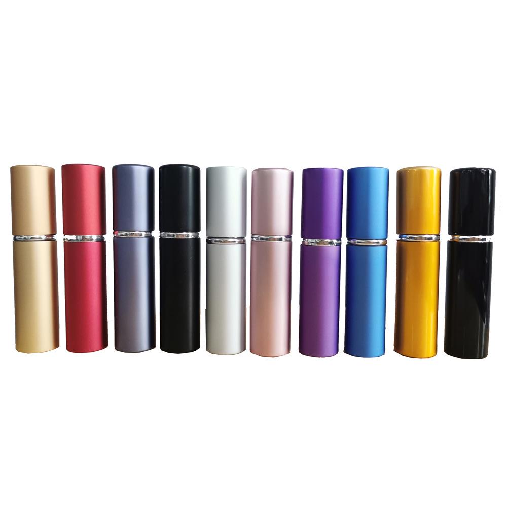 5ml High-Quality Portable Anodized Aluminum Perfume Spray Bottle with Glass Liner