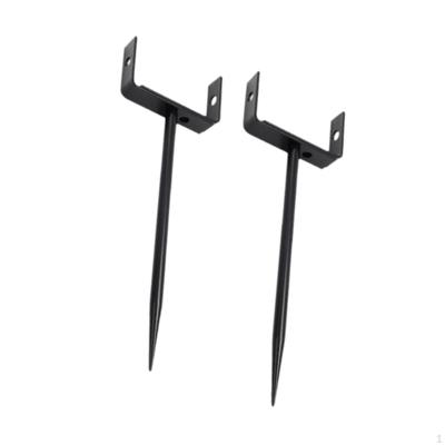 2x Downspout Bracket Iron Size Adjustable Efficient Drainage Anchor for Support Sturdy Stable Heavy