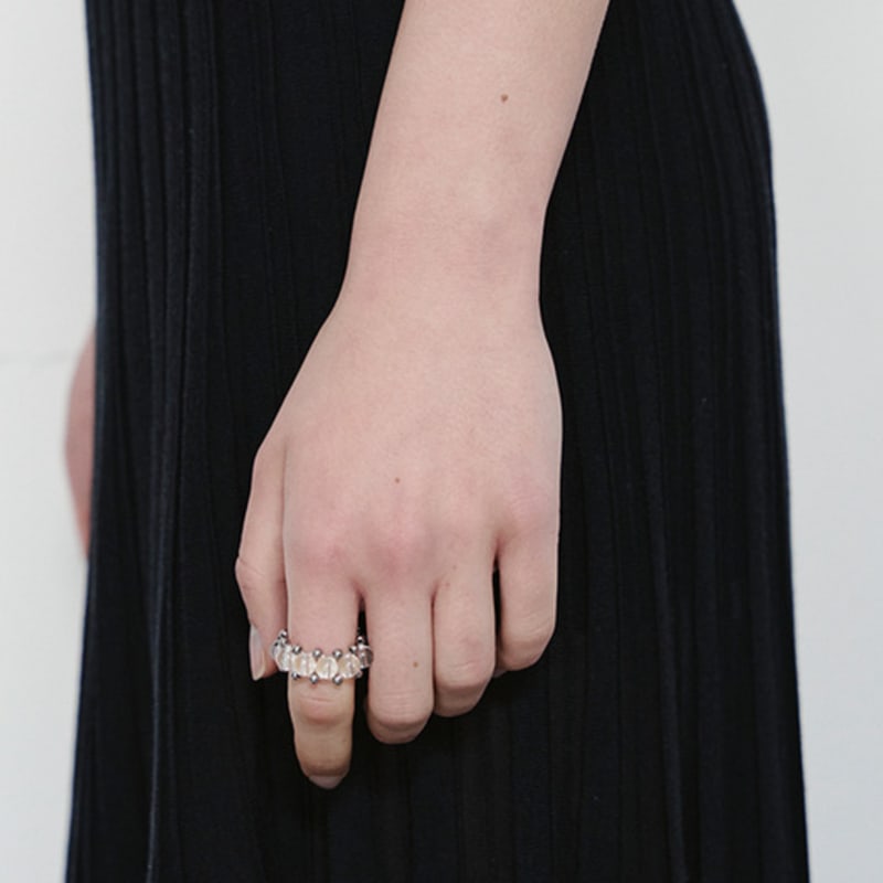 Dazzling Club Glass Ring (3 color)