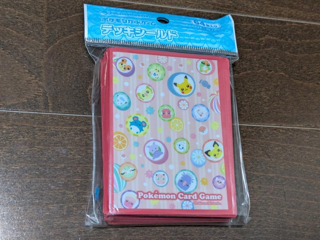 Pokemon Card Candy Pattern Deck Shields Brand Unopened 64 Sleeves Japanese Traditional Japanese Pattern New, Pikachu, Goomy, Marill, Togepi,