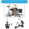 Single Bass Drum Pedal with Felt Beater Stick & Drum Key Kick Drum Pedals for Beginner & Professional Drummers Enduring