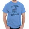 Cute Nautical Mermaid Anchor Feeling Naughty Womens Graphic Crewneck T Shirt Tee