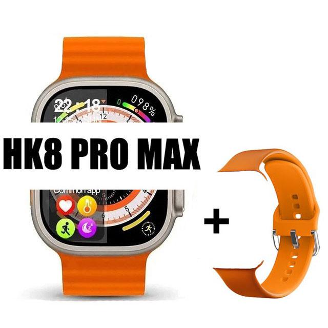 Ceas inteligent original Hk8 Pro Max, pentru bărbați, seria 8, 49 mm, 2,2 inci, cu reîmprospătare ridicată, ecran Rtae, Nfc Compass Game Smartwatch pentru Apple Iphone