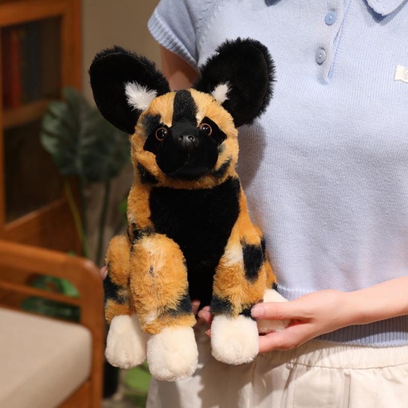 Hyena Plush Toy African Savannah Hyena Toy Simulated Hyena Toy Queen of Hyenas Plush Toy for Kids Home Decor Sofa Cushion 28cm