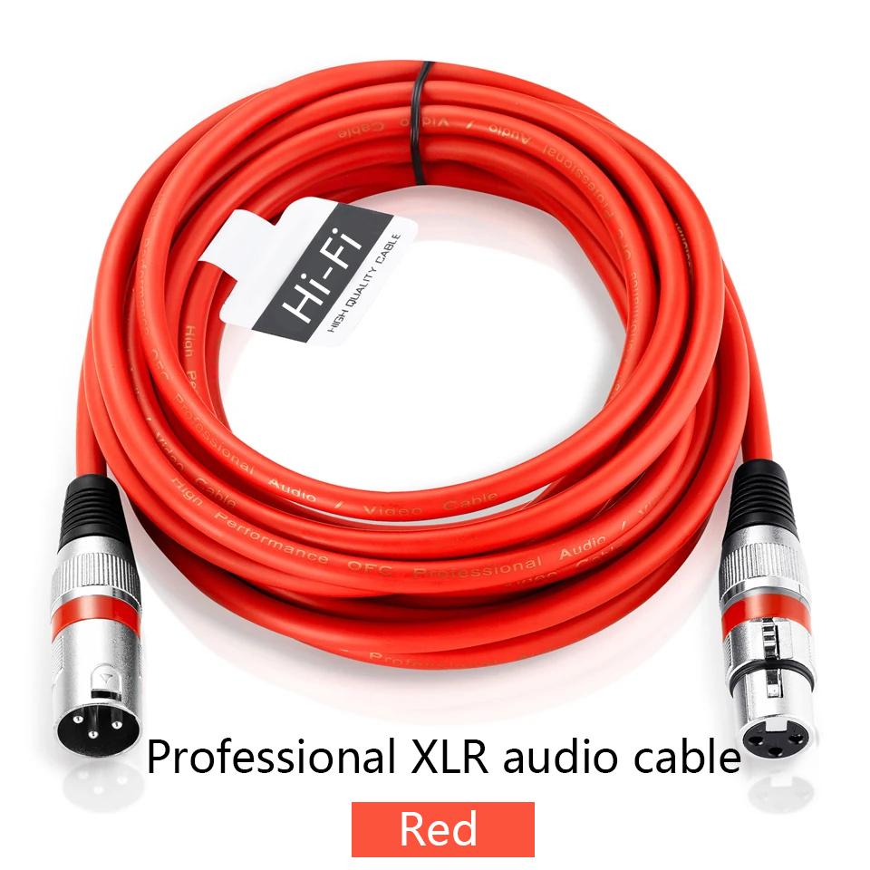 XLR Male To Female Cable Professional Microphone Extension Cable For Recording Mixer Balanced Speaker Mic XLR 3Pin Audio LinesGood Product