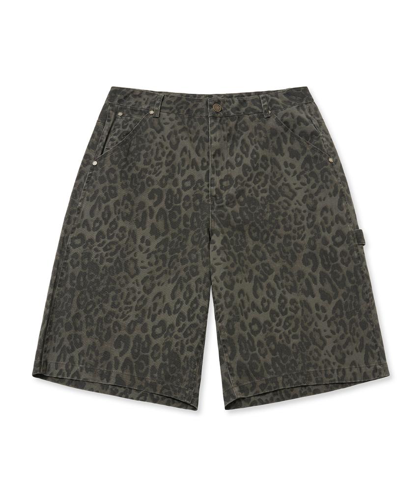 BROWNBREATH Tag Leopard Bermuda-Shorts - Schwarz