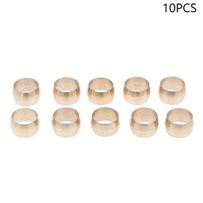 Lot de 10 raccords de compression pour tubes hydrauliques, embouts en laiton, manchons en cuivre, bagues d'étanchéité, raccords union, 4, 6, 8, 10, 12 mm