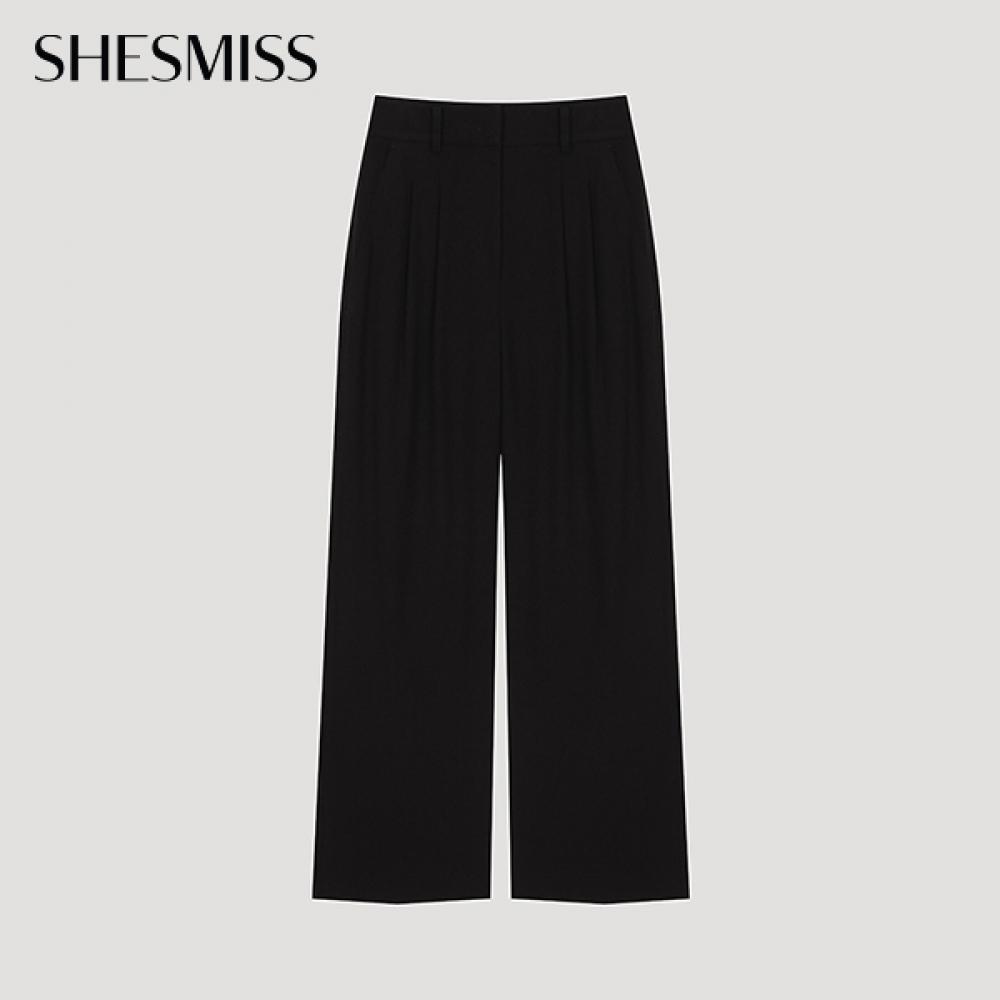 

Она S Miss Two Tuck Wide Set Up брюки SwSSlo41040 Bk blacks/44