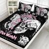 Butterfly Skull Personalized Pattern Mattress Three-Piece Digital Printing Bedding Set Children Adult