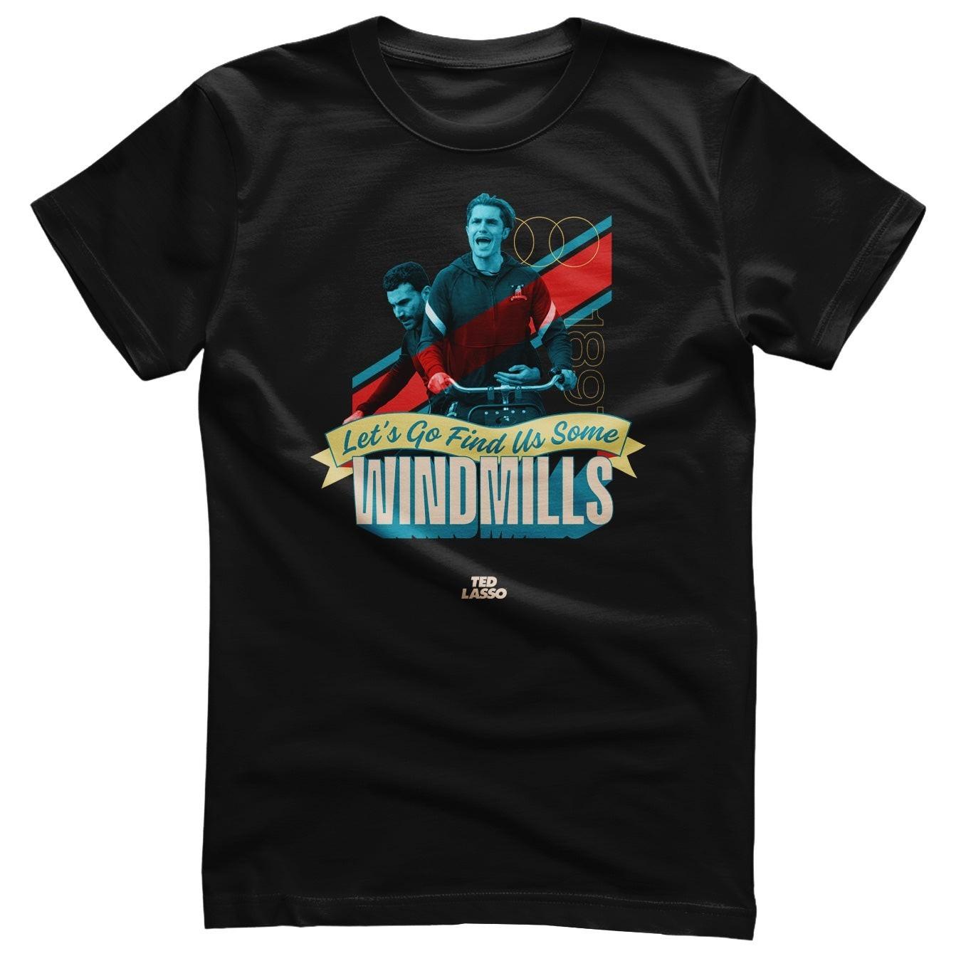 Licence Officielle Ted Lasso Let s Go Trouver US Some Windmills T-Shirt M