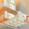 Space Saving Double Layer Egg Drawer Transparent Lengthen Independent Slot Egg Holder Storage Container for Refrigerator