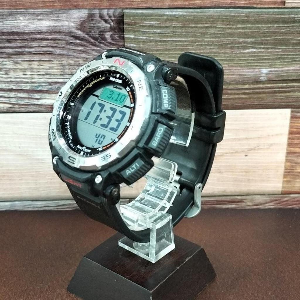 Used CASIO PRO TREK PRW-3400-1JF Solar Radio