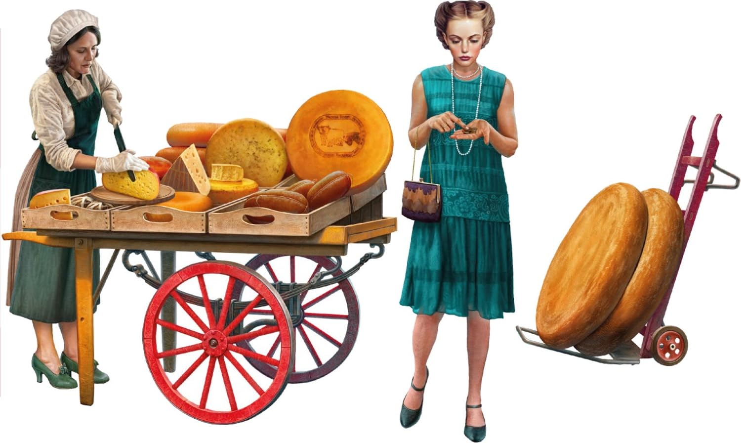 

Miniart Cheese Seller Set Plastic Model MA38076 1/35