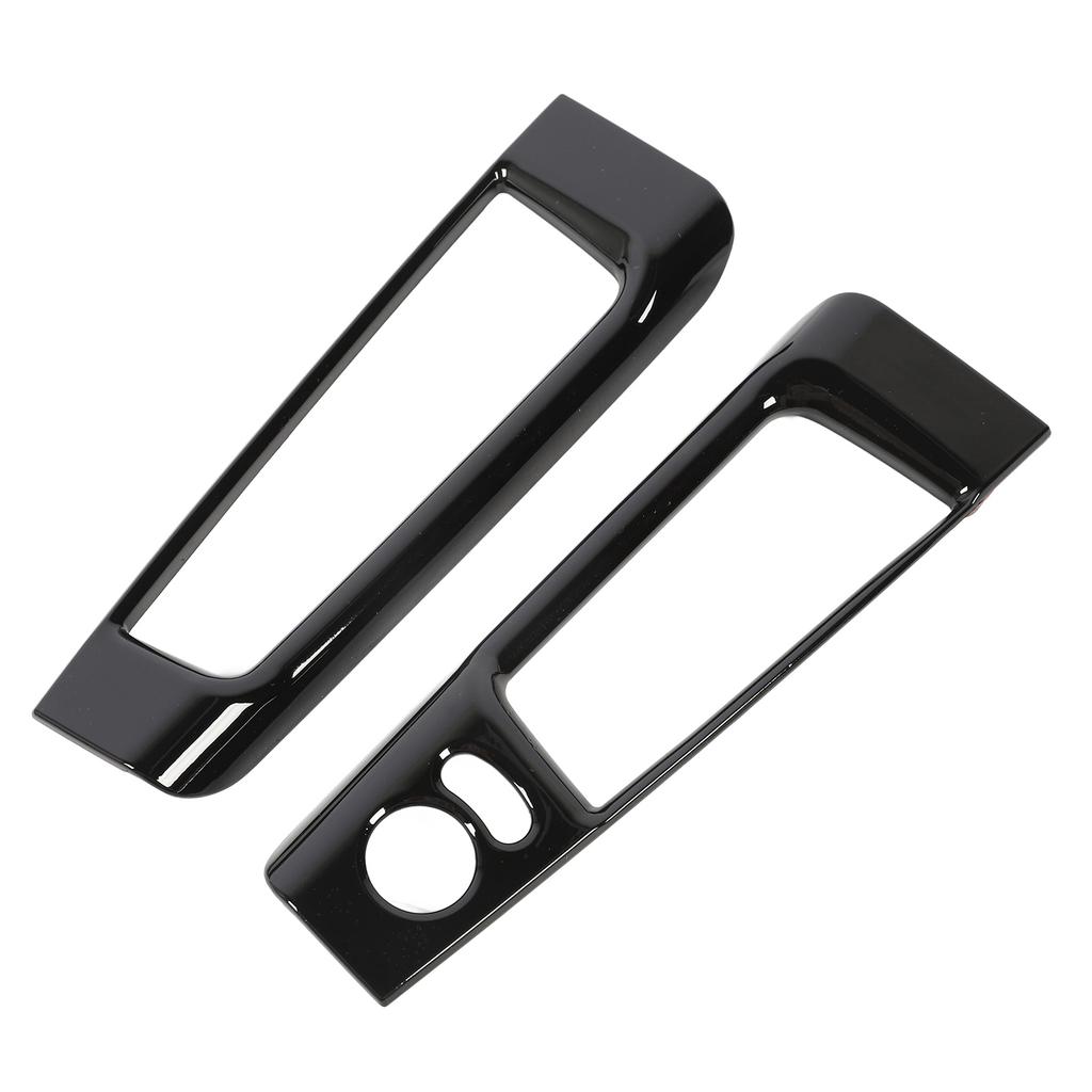 Interior Door Storage Organizer Cover Trims Inner Door Storage Box Frame Trim For Abarth 595 LHD 2007‑2024 Glossy Black