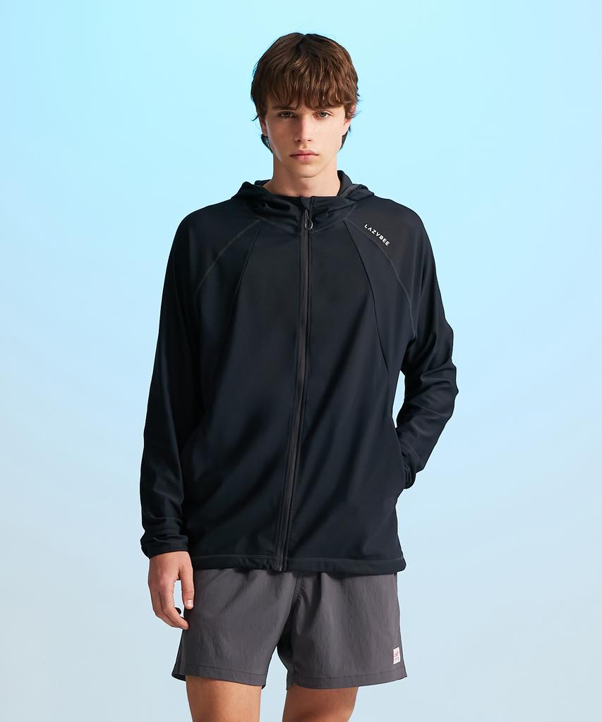 Leijibi [Set] Techflow Performance Hooded Zip-Up Rash Guard + Swim Shorts Set M (3 Colors)