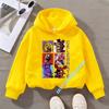 Five Nights At Freddy's Kids Boys' Sportswear Girls' Casual Top Cartoon Print Autumn/Winter Long-Sleeve Children's Hooded Shirt