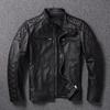 Chinese Size Black Motorcycle Jackets Genuine Cowhide Leather Coats Men Leather Jacket Riding Biker Jackets For Men Clothing Winter