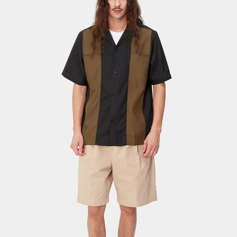 Carhartt WIP Durango Shirt Loose Fit Pocket Short Sleeve Shirt Unisex shirts Brown I033041-25X-XX