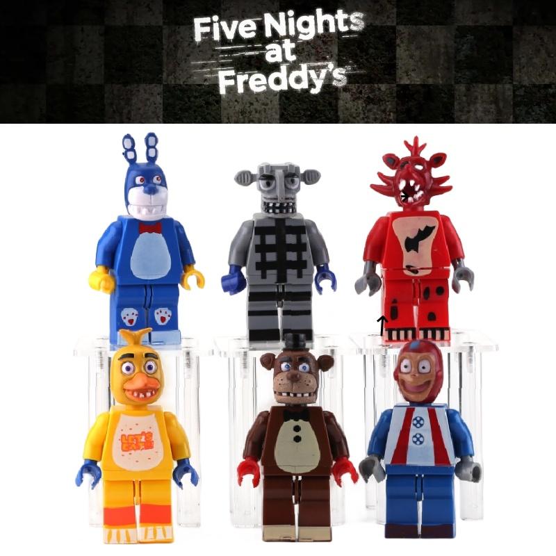 Urso da Noite Blocos de Montar Bolo de Aniversário Decoração para Assar Brinquedo Modelo Miniatura Estilo Cartoon Não Elétrico DIY Personalizável Conjunto de 6 Peças)