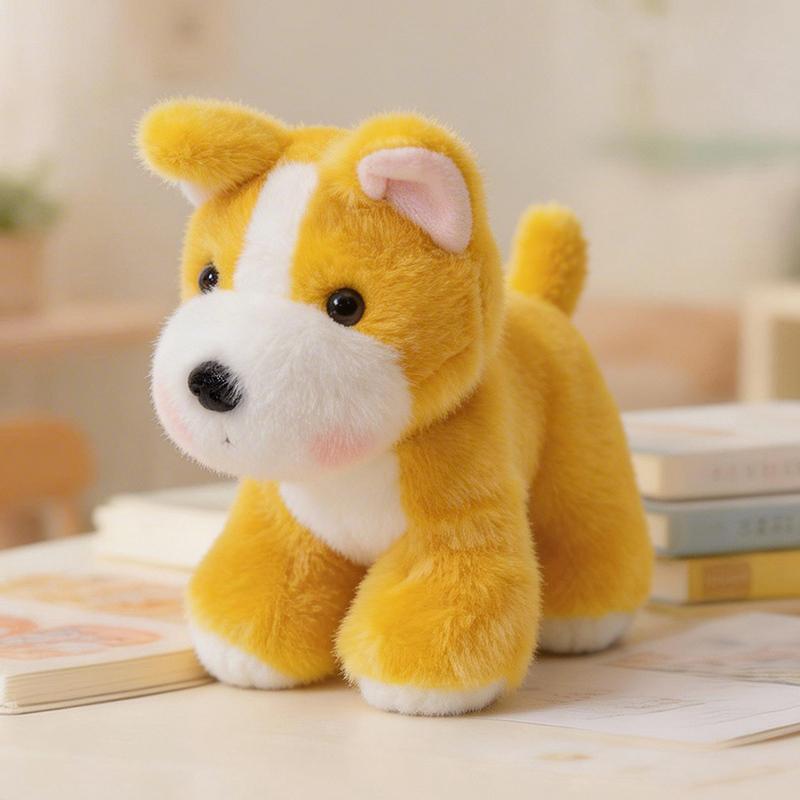 8 Kinds 15cm Small Puppy Doll Plush Toy Stuffed Kawaii Animal Standing Cartoon Plushie Companion Appeasing Gift