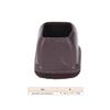 8pcs Rectangle Shape Chair Leg Covers TPE Material Brown Color Floor Protectors Anti-Scratch Protectors Indoor Furniture