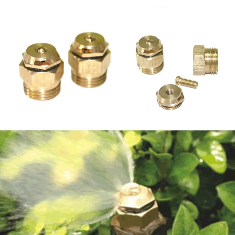 180° Brass Refraction Nozzle 1/2" Male Thread Misting Sprinkler Garden Agriculture Plant Flower Vegetable Nebulizer Sprayer 2Pcs