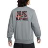 Nike Sweatshirts Men's Dark Gray Crew Neck Moderate Regular IR0104-084