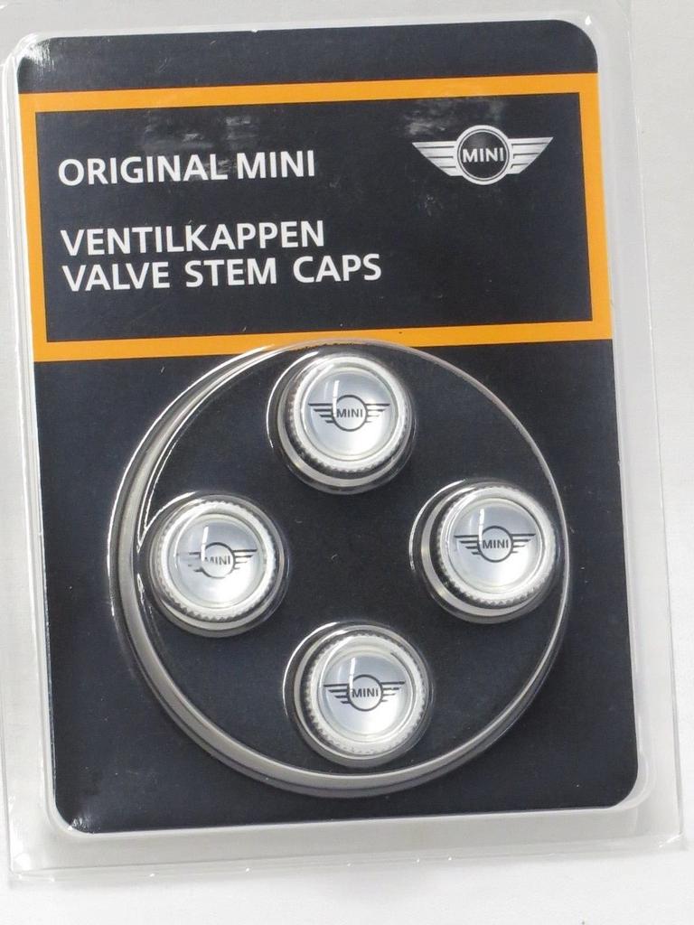 US MINI Genuine Accessories MINI Valve Caps "Wing Mark"