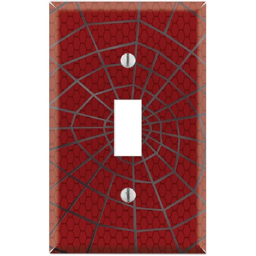 Графические настенные пластины - Spiderweb - Двойная крышка настенной пластины с переключателем Single Toggle