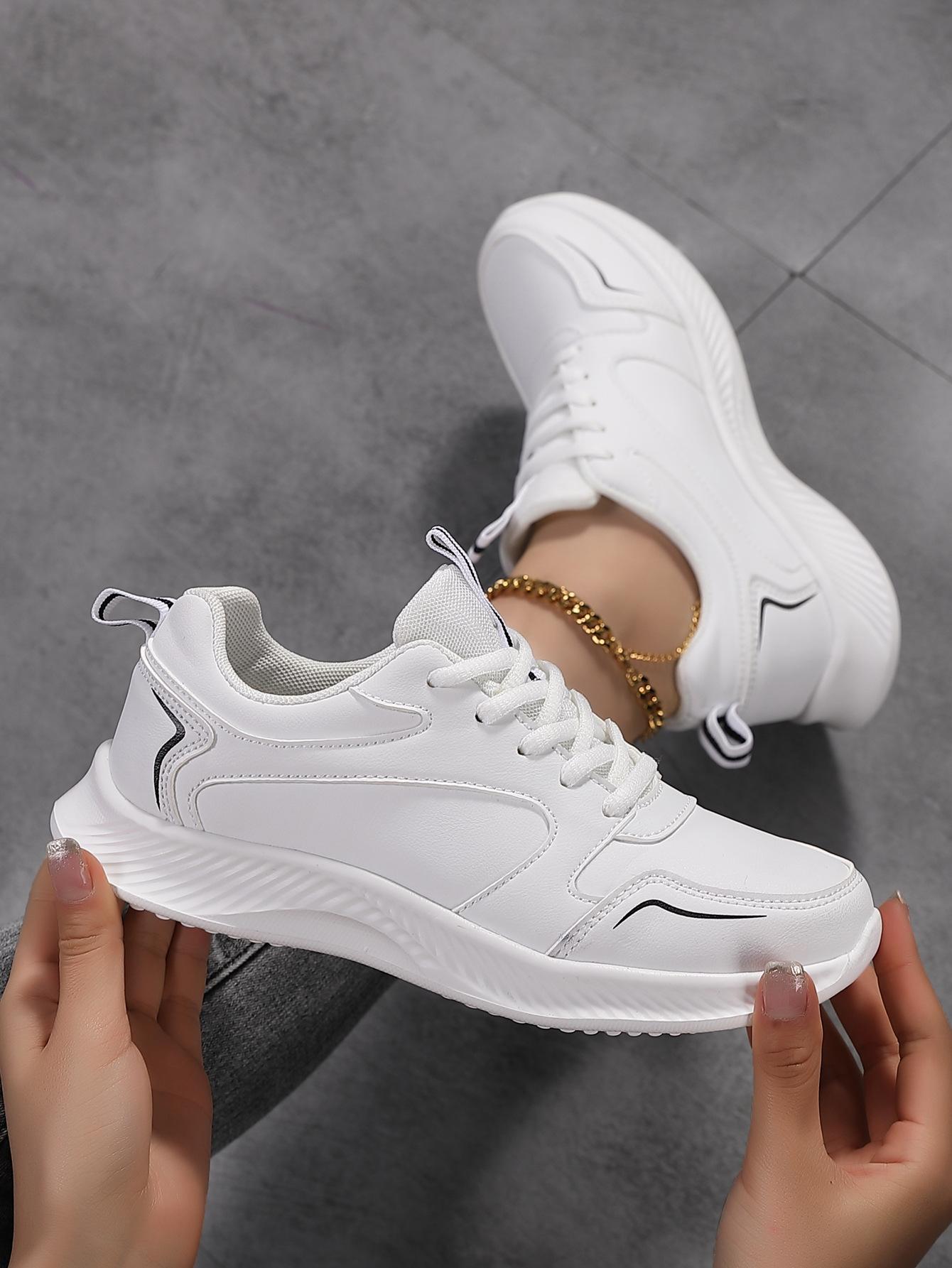 

Новая женская модная спортивная повседневная обувь для улицы, легкая, нескользящая, с мягкой подошвой, студенческие кроссовки для бега, белая обувь женская 41