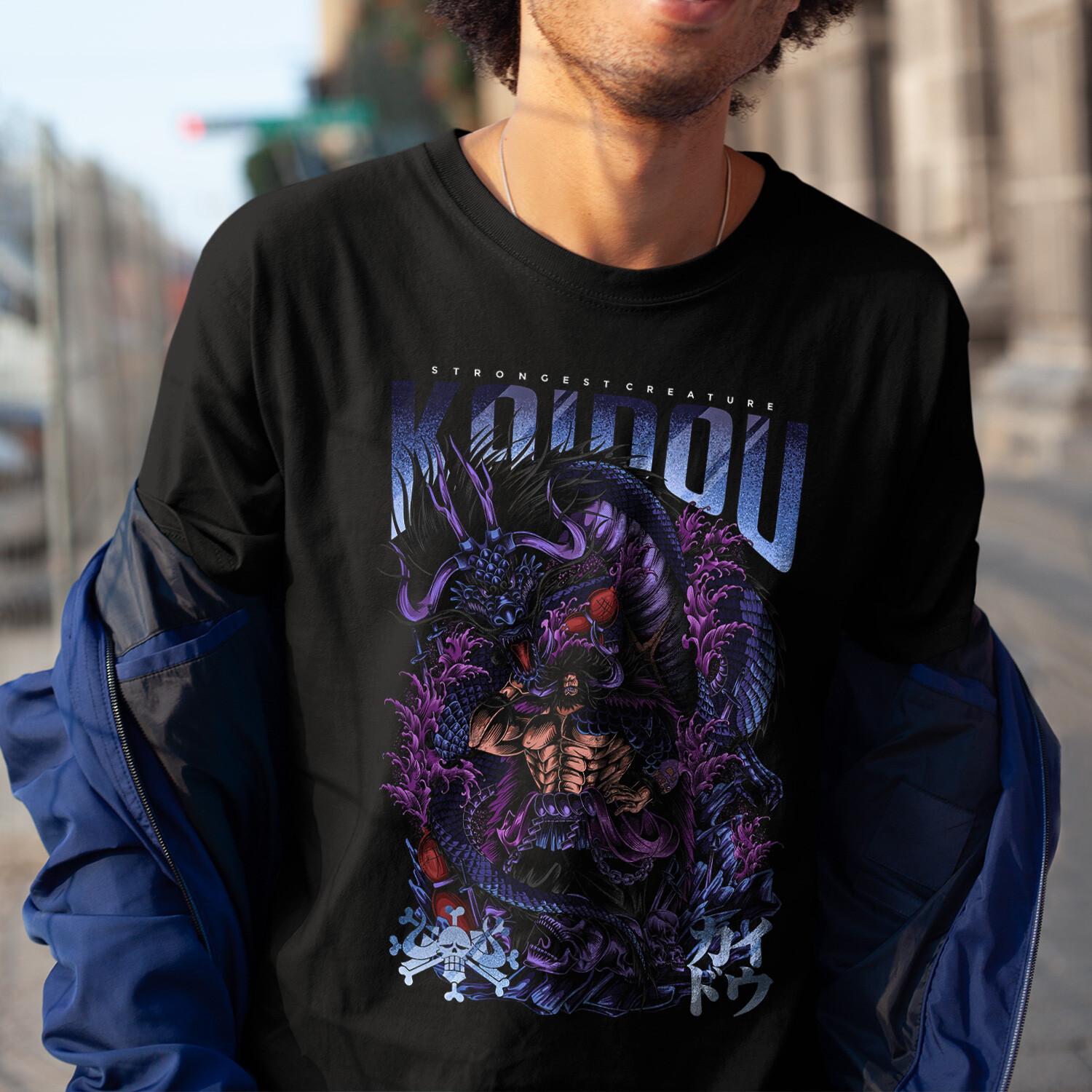Kaido Dragon The Strongest Creature One Piece Anime T-shirt L